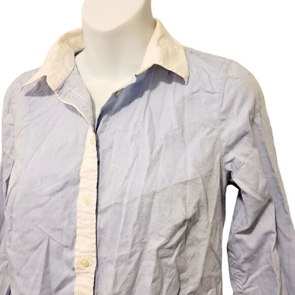 2/$20 Y2K Gap Blue with White Buttons Down Shirt Size: XS - Picture 4 of 6